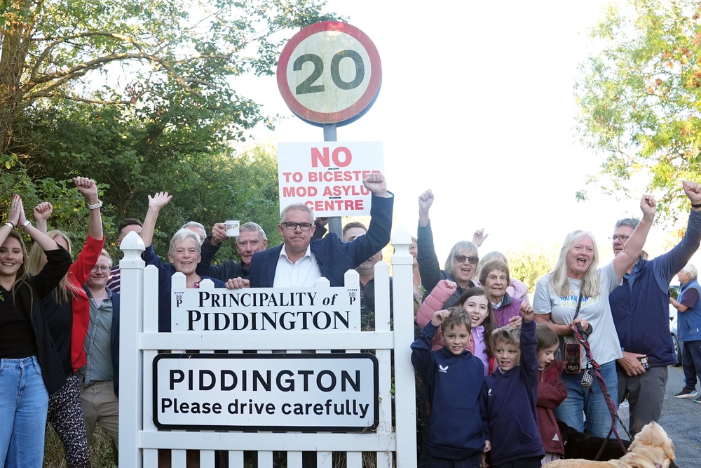 The village of about 400 people near Bicester cast their ballots in the symbolic and unofficial referendum on Tuesday (PA)