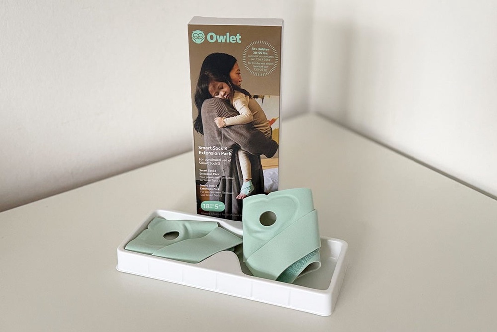 The Owlet dream sock feels much less cumbersome than a traditional monitor (Sarah Jones/The Independent)