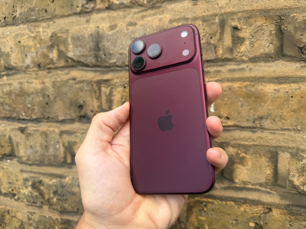 The iPhone 18 Pro's new burgundy colour is not quite as eye-catching as last year's 'Cosmic Orange' – but is rich and subtle (Andrew Griffin/The Independent)
