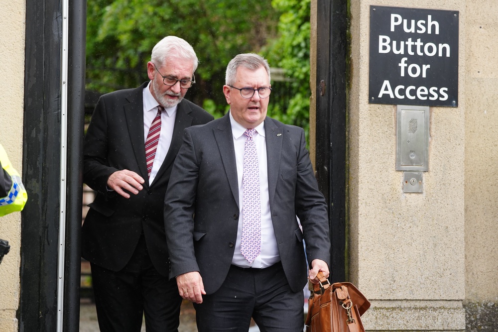 Jeffrey Donaldson, right, was a member of the UUP from 1982 to 2003 (PA) (PA Wire)