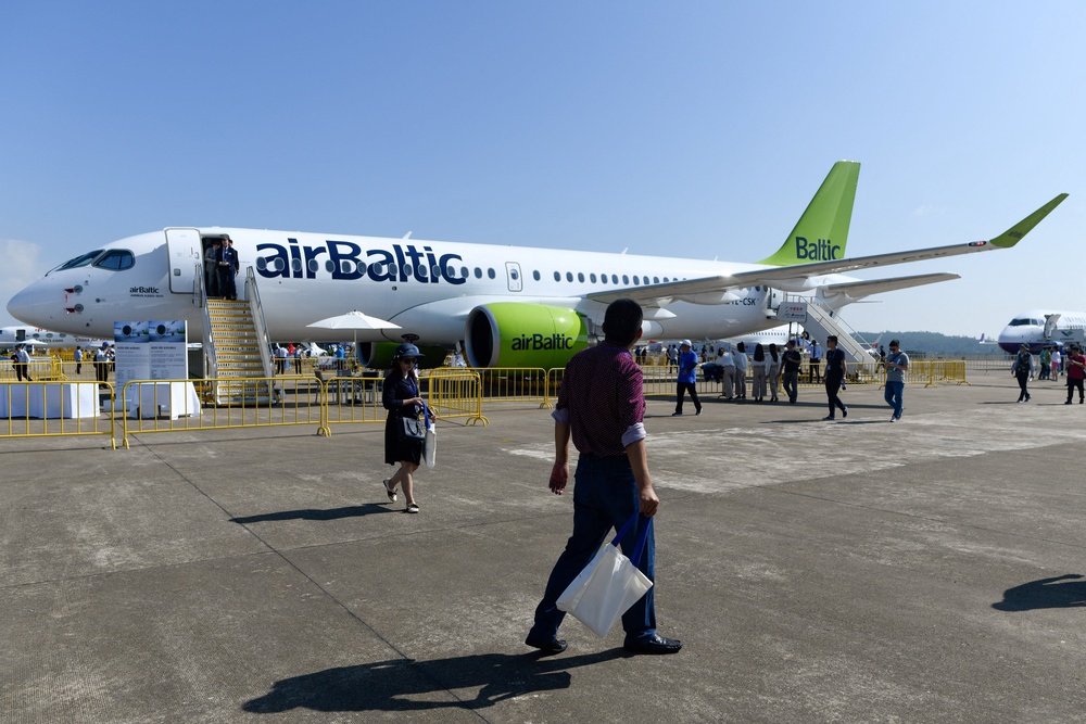 Latvian airline airBaltic became the first European carrier to file for bankruptcy due to the conflict (AFP via Getty)