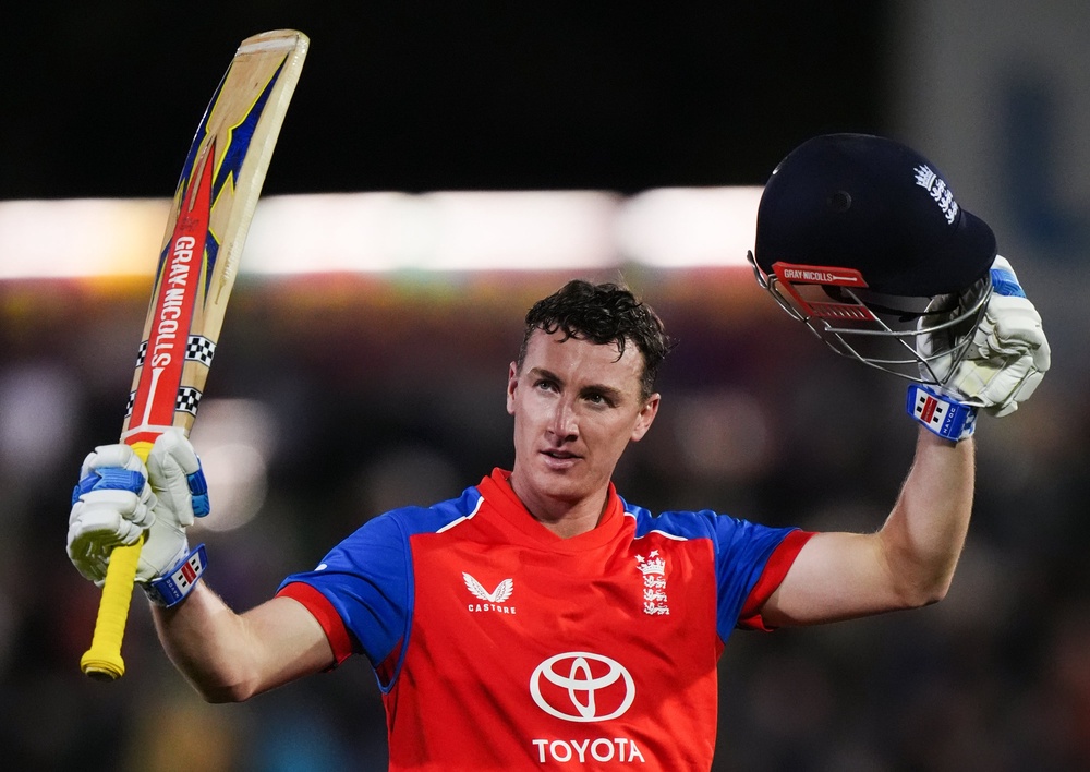 England captain Harry Brook hit an unbeaten 114 against Sri Lanka in Southampton (John Walton/PA) (PA Wire)