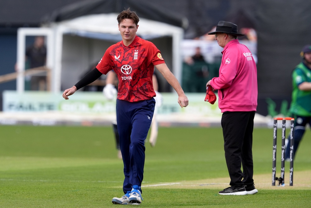 Sonny Baker made his international T20 debut against Ireland last September (Brian Lawless/PA) (PA Archive)