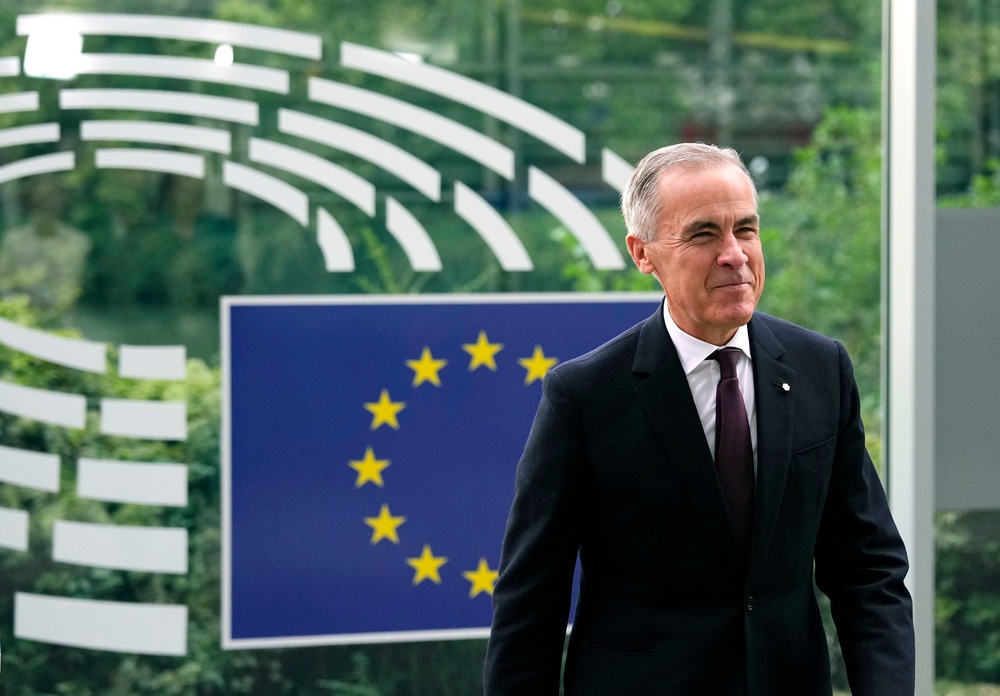 European Commission President Ursula von der Leyen has proposed the new status for Canada (AP)