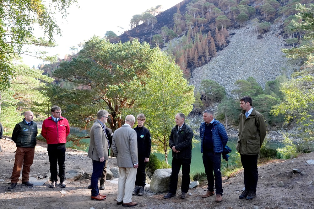 The King said he and the Queen were ‘appalled by the devastating impact of wildfires this summer’