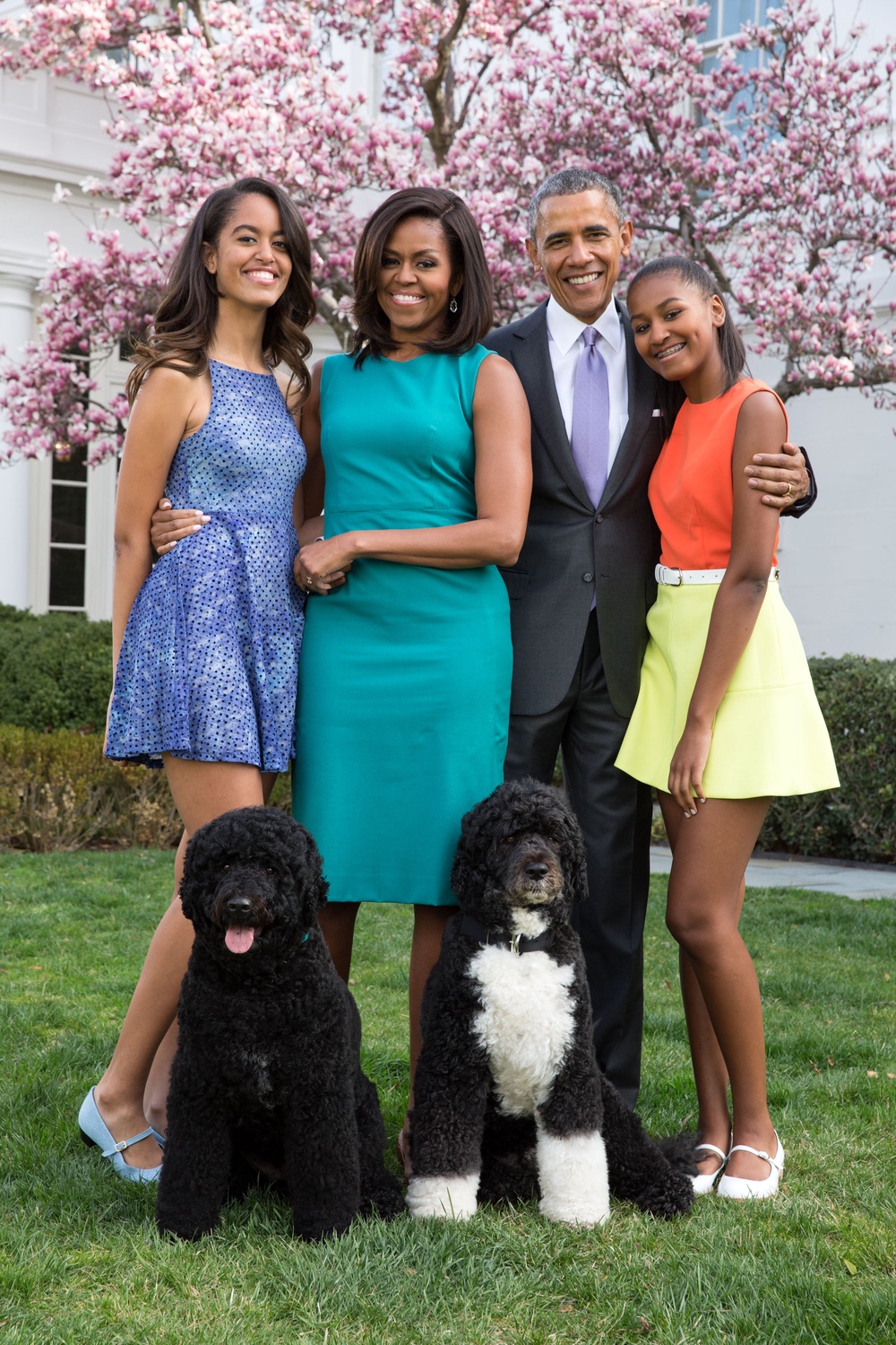 The Obama family adopted Bo and Sunny in 2009 and 2013, respectively (Getty)