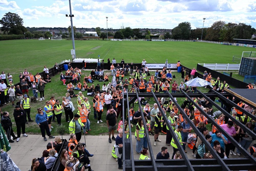 More than a 1,000 people have showed up to help find the three-year-old (PA)