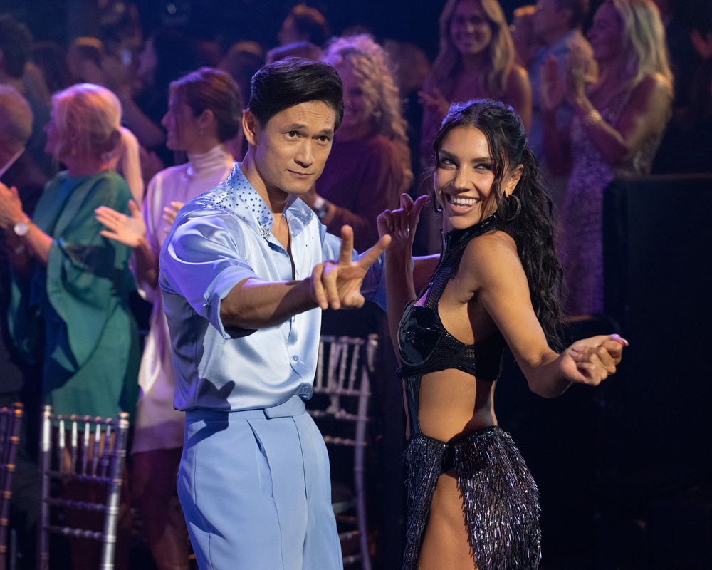 Harry Shum Jr. and Jenna Johnson scored a 21 out of 30 on their first dance (Disney)