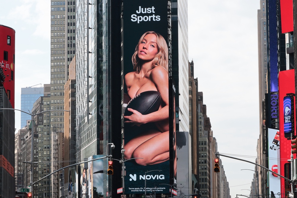 Sydney Sweeney's racy ad for sports betting site Novig has sparked controversy (Getty)