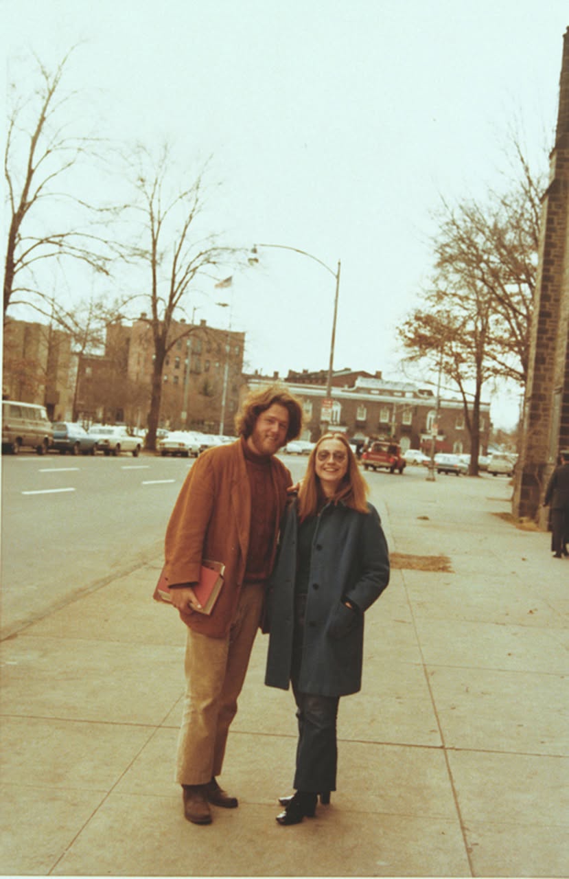 Bill and Hillary Clinton pictured at Yale Law School in New Haven, Connecticut (William J. Clinton Presidential Library)