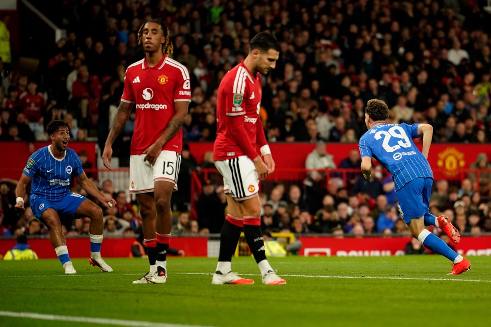 Brighton celebrated as Man United were left bereft (AP)