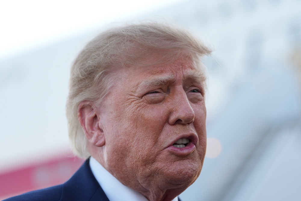 Donald Trump called the news of Canada becoming an EU associate member ‘laughable’ (AP)