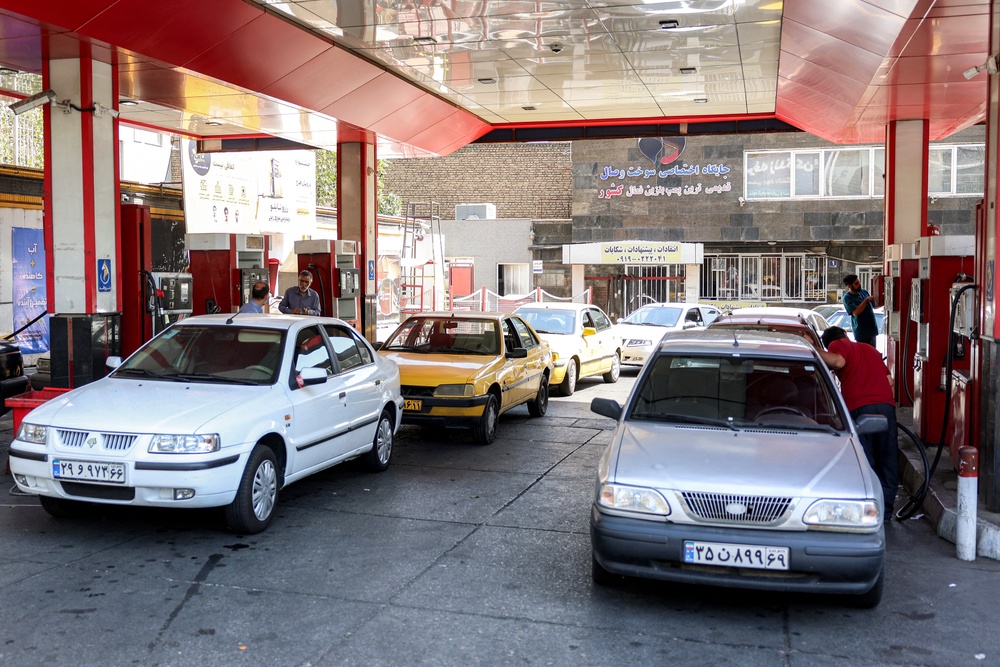 Motorists across Iran report long queues to fill up their cars as the war takes its toll (AFP/Getty)
