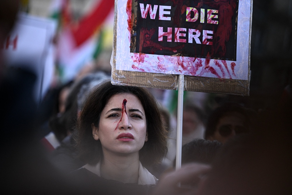 Tehran attributed the unrest to ‘terrorists and rioters’ backed by foreign adversaries (AFP/Getty)