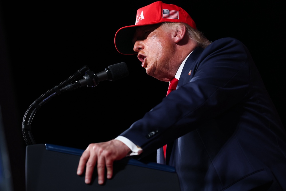 President Donald Trump has acknowledged that fuel prices are ‘a little higher’ but it was a price worth paying for his war against Iran (Getty)