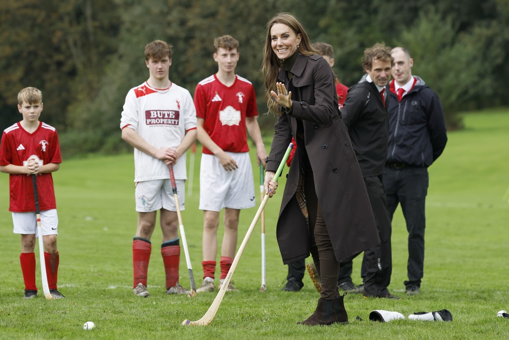 Kate offered an apology after some of her shots neared the press pack (Jeff J Mitchell/PA) (PA Wire)
