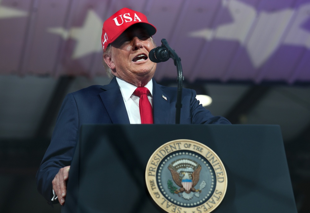 Trump won Salazar’s district by about 15 points in the 2024 election and is estimated to have won Hispanic voters, specifically, in the district by 33 points (Getty Images)