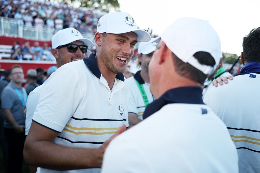 Ludvig Aberg looks set for a third Ryder Cup appearance (Getty)