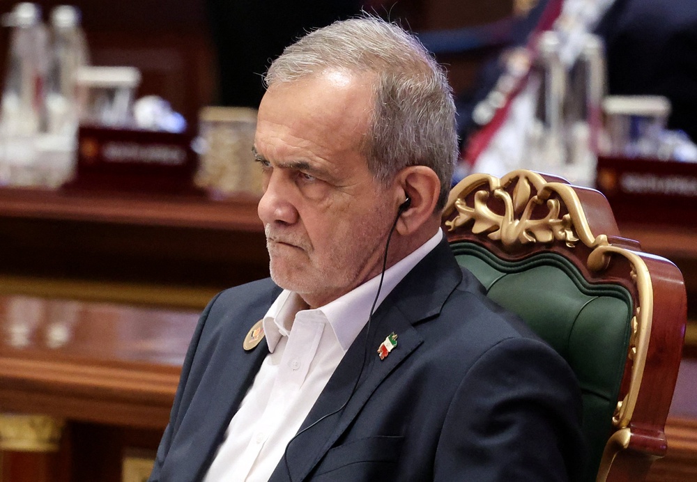 Pezeshkian is due to address the UN Wednesday (AFP/Getty)