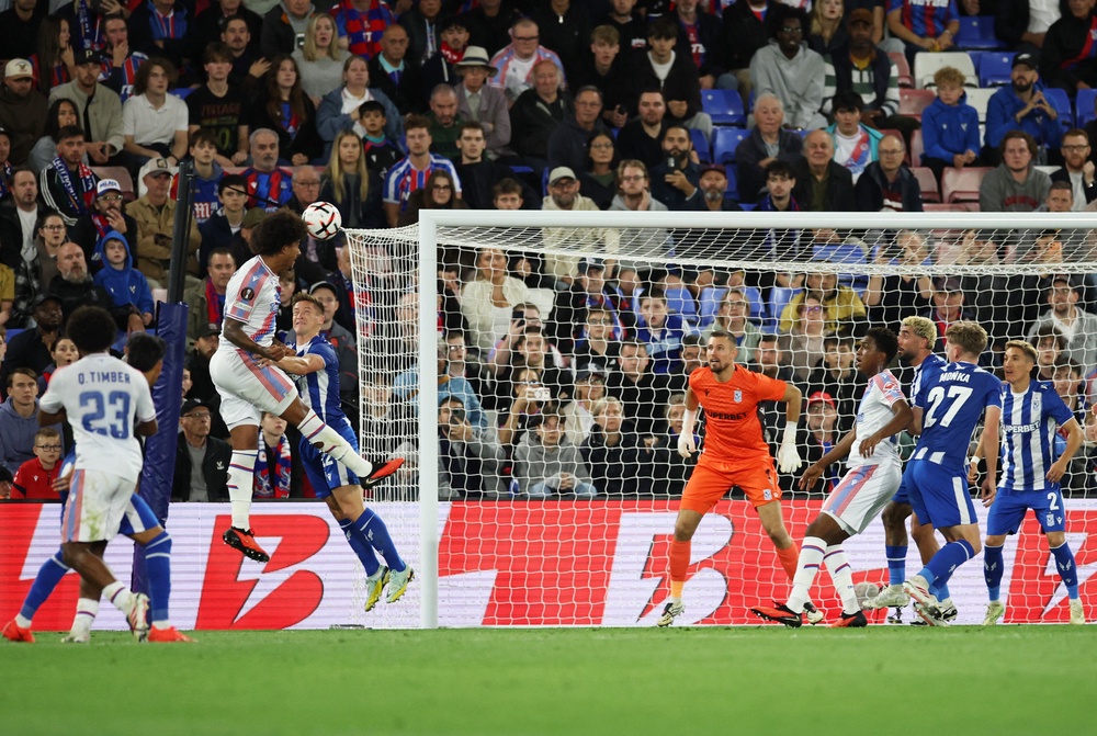 Chris Richards produced an unstoppable header (Reuters)