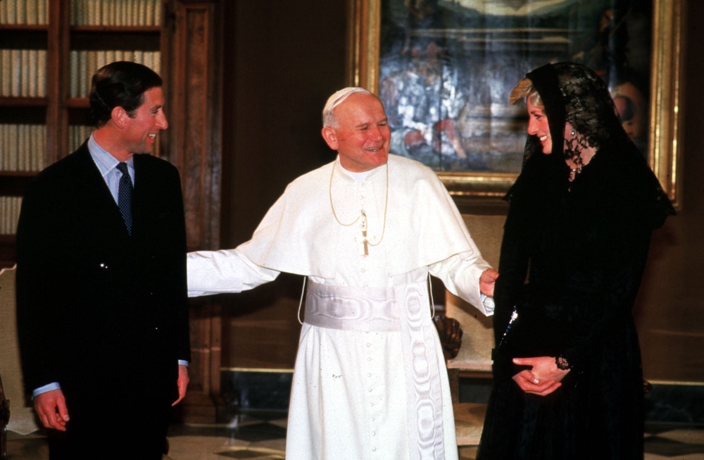 Meeting the Pope during a trip to Italy (PA) (PA Archive)