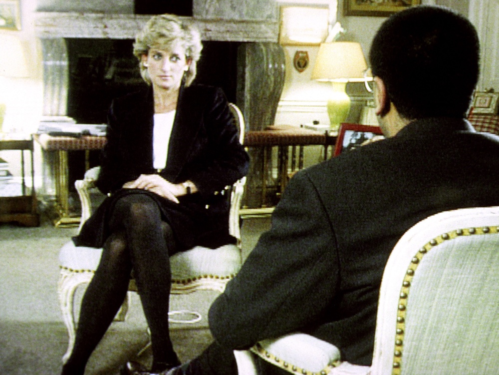 Diana speaking to Martin Bashir during her Panorama interview (BBC/PA) (PA Media)