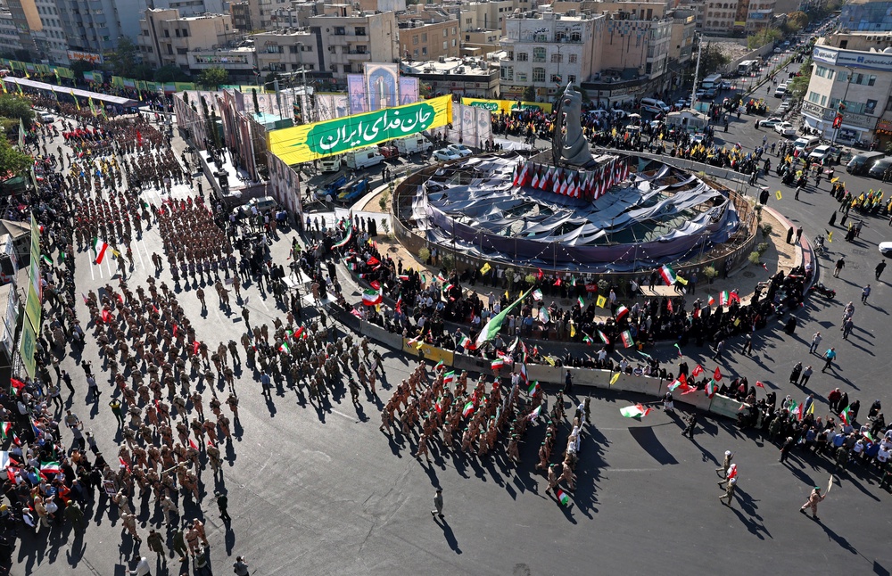 Tehran is seeking to project national unity as its economy struggles under the weight of a US naval blockade and fresh sanctions (AFP via Getty Images)
