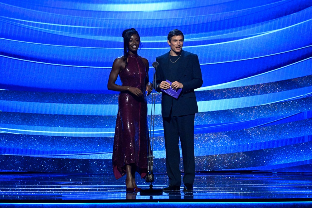 'Big Brother' presenter Will Best, pictured with his co-host AJ Odudu (Getty)