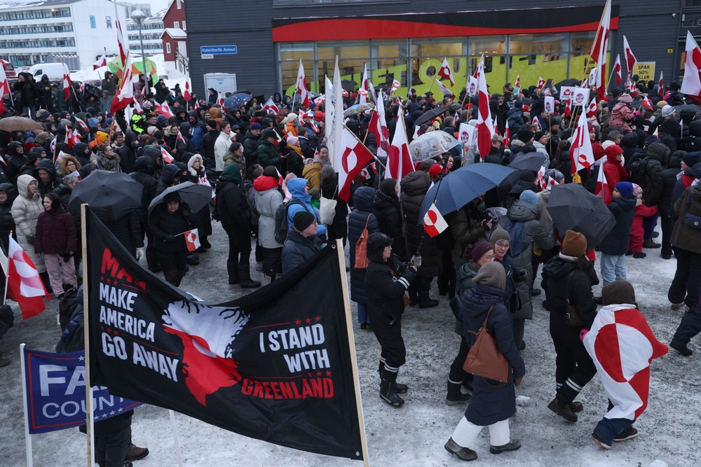 President Donald Trump has announced an agreement with Greenland, in which the U.S. will take permanent control of the Arctic island’s security (Getty Images)