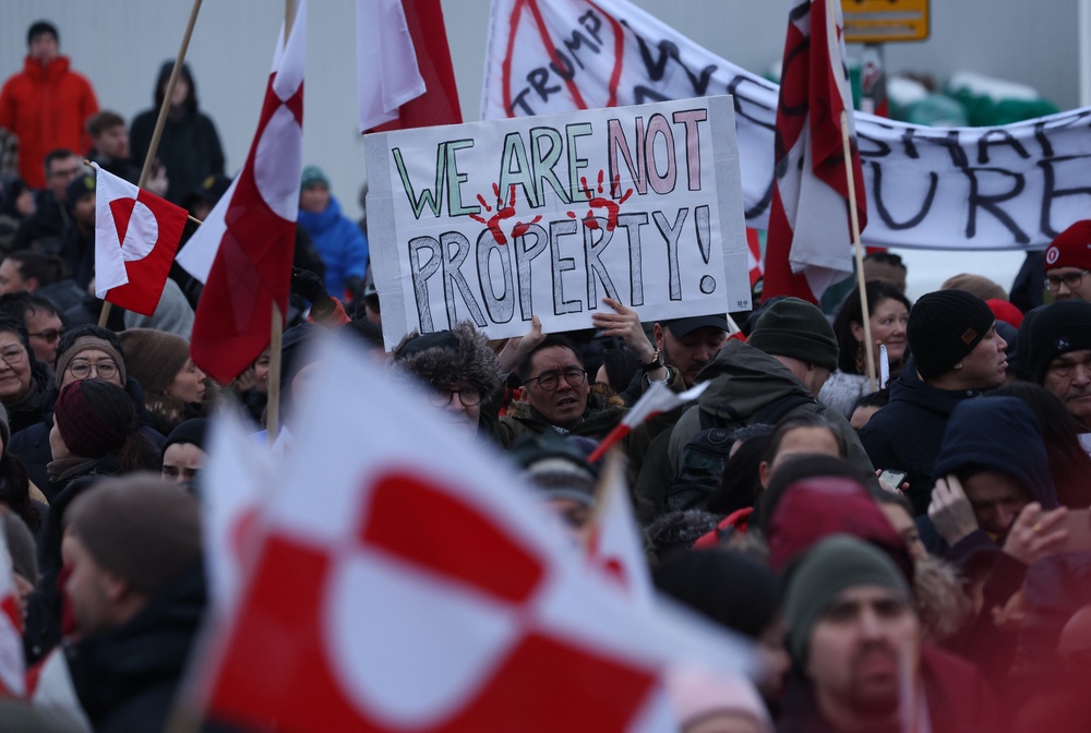 Fifty-eight percent of Americans opposed a U.S. takeover of Greenland in a January poll, when tensions between America and Europe were at a high over the issue (Getty Images)