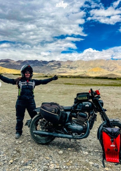 Ankita Arora is marketing head at the motorcycle community xBHP (@highheelsmotorcyclist/Instagram)