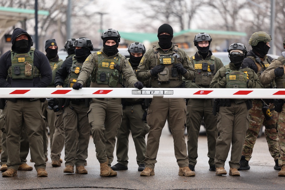 In December 2025, thousands of Department of Homeland Security agents, including Immigration and Customs Enforcement and US Customs and Border Protection officers, were deployed to Minnesota (AFP via Getty Images)