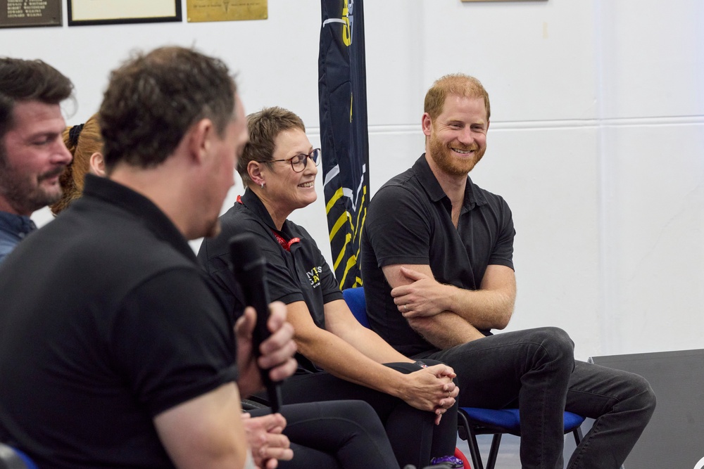 Prince Harry visited a school in Birmingham on Friday (PA)