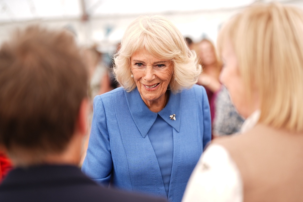 Queen Camilla meeting members of different book clubs during The Queen’s Reading Room Festival (Aaron Chown/PA) (PA Wire)