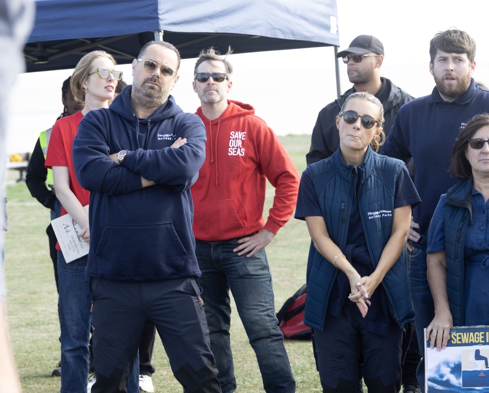 The Dyers at the protest (PA Wire)