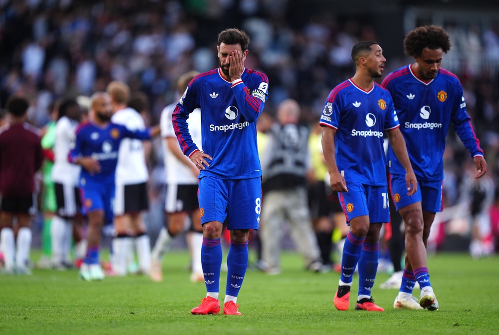 Gary Neville called out Manchester United's performance against Fulham (PA)