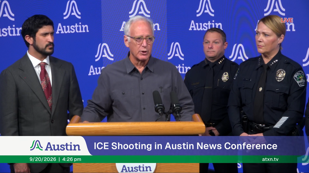 Austin Mayor Kirk Watson says there’s ‘no reason for us to be surprised’ by the shooting, given ‘the nature of ICE and how it’s doing its business’ (The City of Austin, Texas/ATXN)