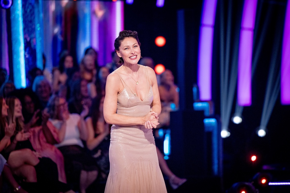 Emma Willis is having a ball hosting ‘Strictly Come Dancing’ (PA)
