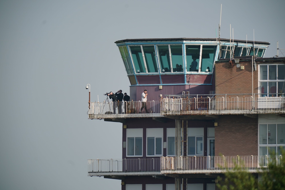 The air traffic control tower at Prestwick Airport, South Ayrshire (Jane Barlow/PA) (PA Archive)