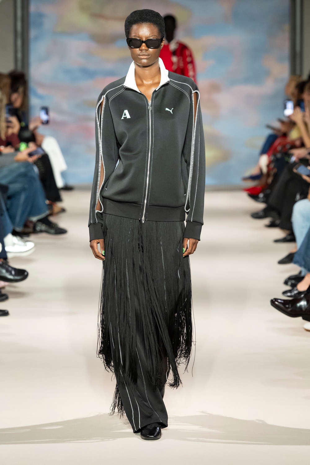 On the fringes: texture on the Alhuwalia runway (AHLUWALIA)