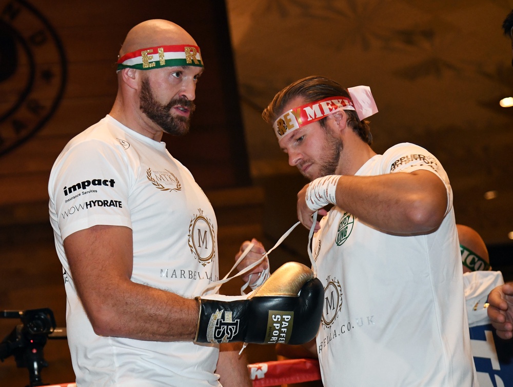 Tyson Fury with Davison in 2019 (Getty)