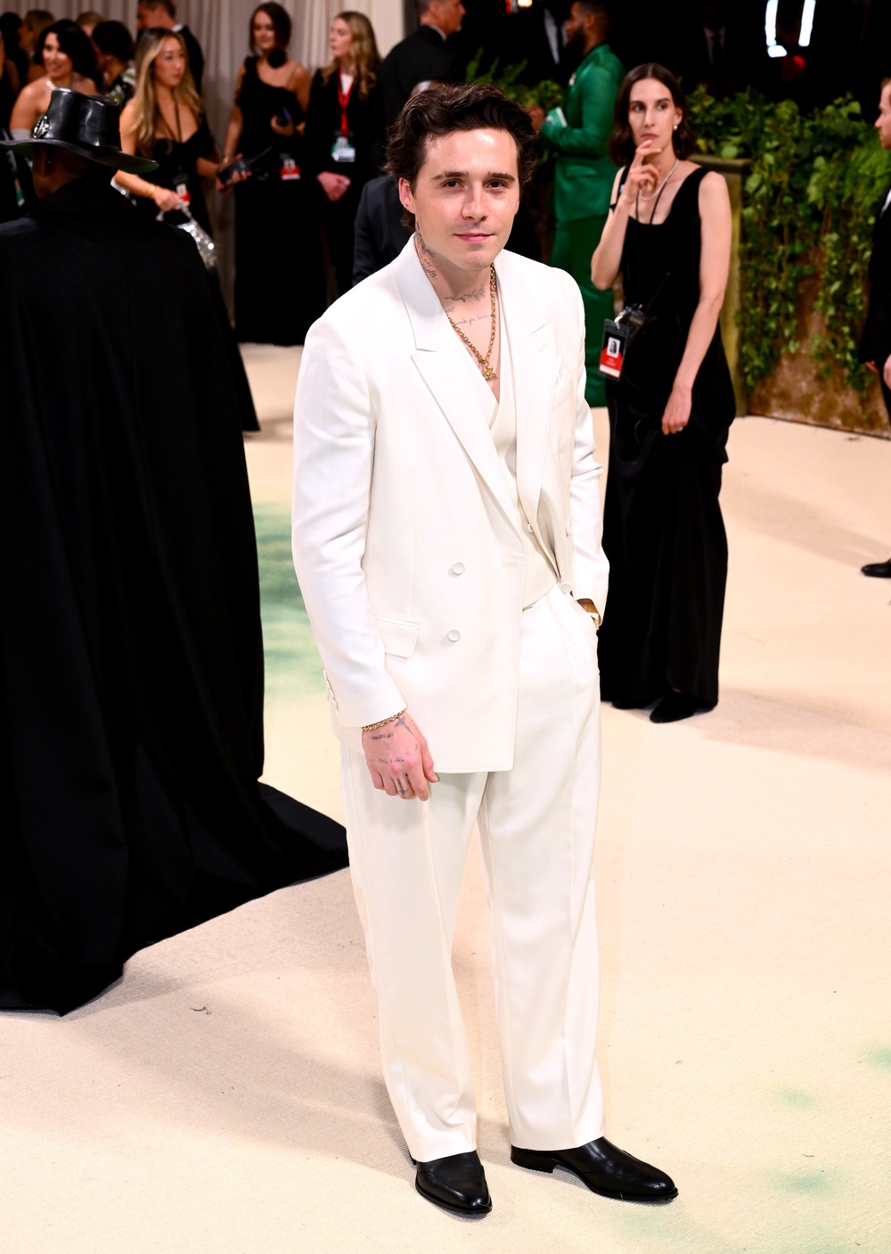 Brooklyn Beckham attending the Metropolitan Museum of Art Costume Institute Benefit Gala 2024 in New York (Matt Crossick/PA) (PA Archive)