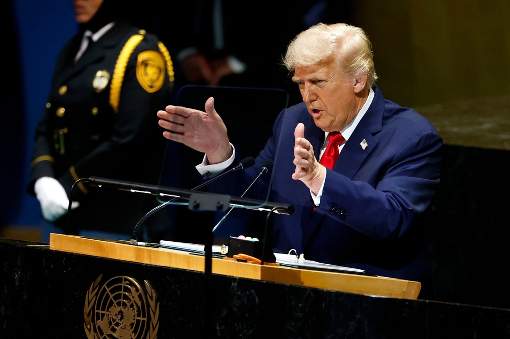 Trump will face a skeptical American public and global audience Tuesday as his war in Iran has hit its lowest levels of public opinion (Getty Images)
