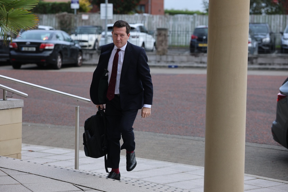 Paul Greaney KC arriving at Bradford Court in Belfast (Liam McBurney/PA) (PA Wire)
