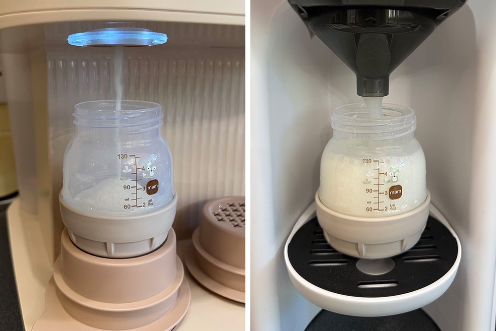 I put the Tommee Tippee perfect prep pro and Baby Brezza formula pro advanced through their paces (Sarah Jones/The Independent)