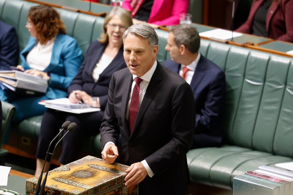 Richard Marles addresses the House of Representatives in Parliament House on 15 September 2026 in Canberra, Australia (Getty)