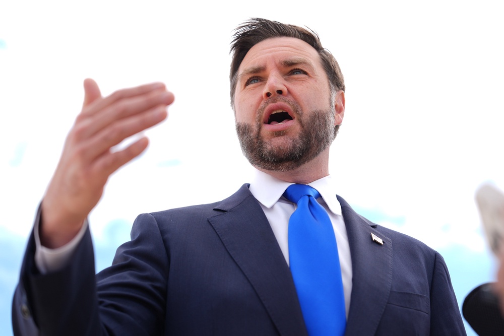 Vance preemptively said that he meant to say the 'far left' (PA)