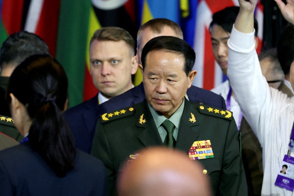 File: China's Central Military Commission member Liu Zhenli arrives for the Beijing Xiangshan Forum in Beijing (Reuters)