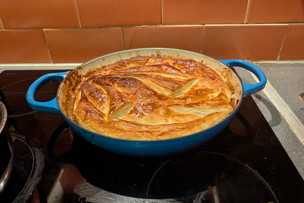 The shallow version can go from hob to oven without a problem (Maria Mellor/The Independent)