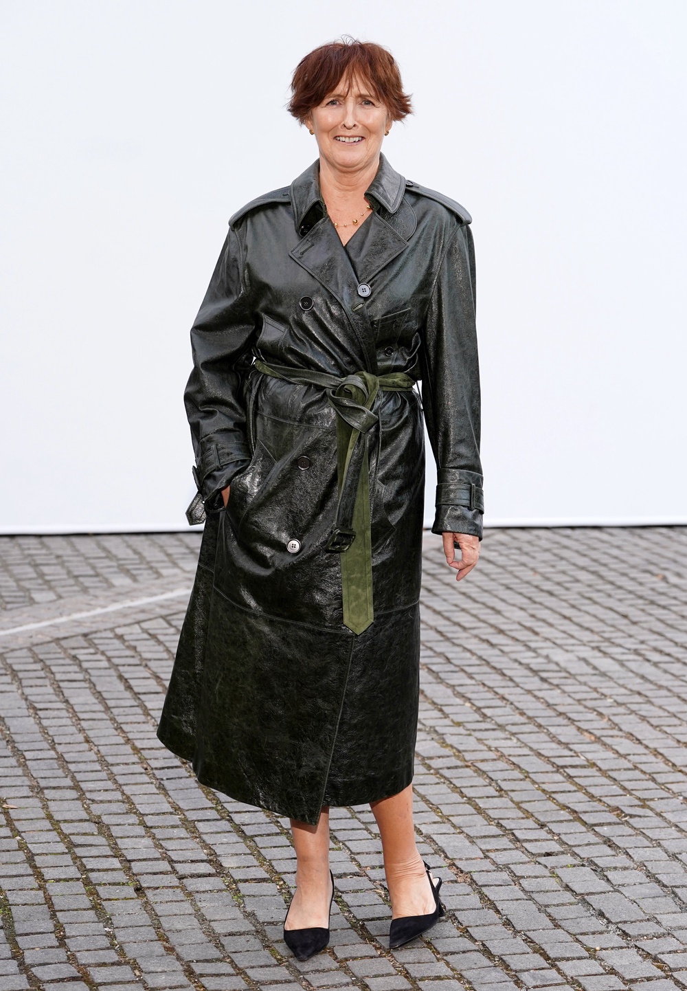 Fiona Shaw at Burberry’s London Fashion Week show (PA)